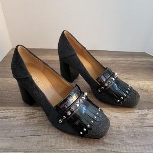 Franco Sarto Kipper Fabric Closed Toe Heels